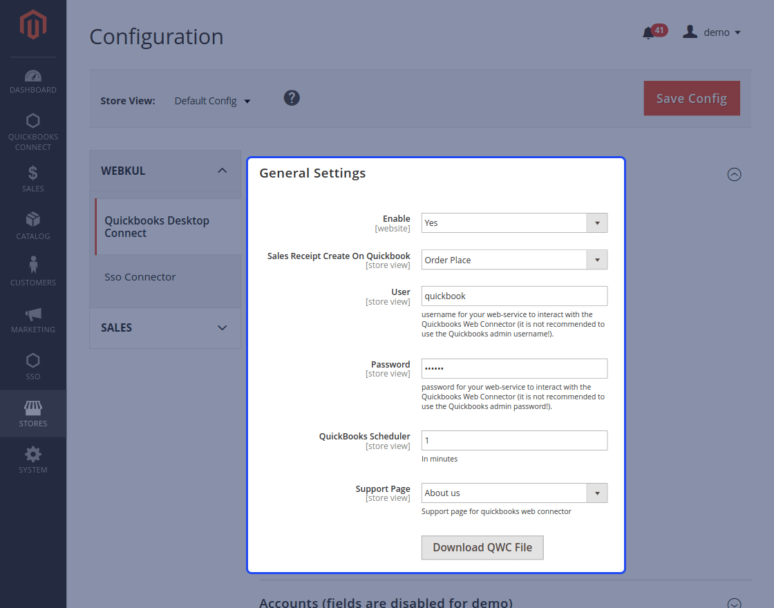 Magento 2 QuickBooks Desktop Connector