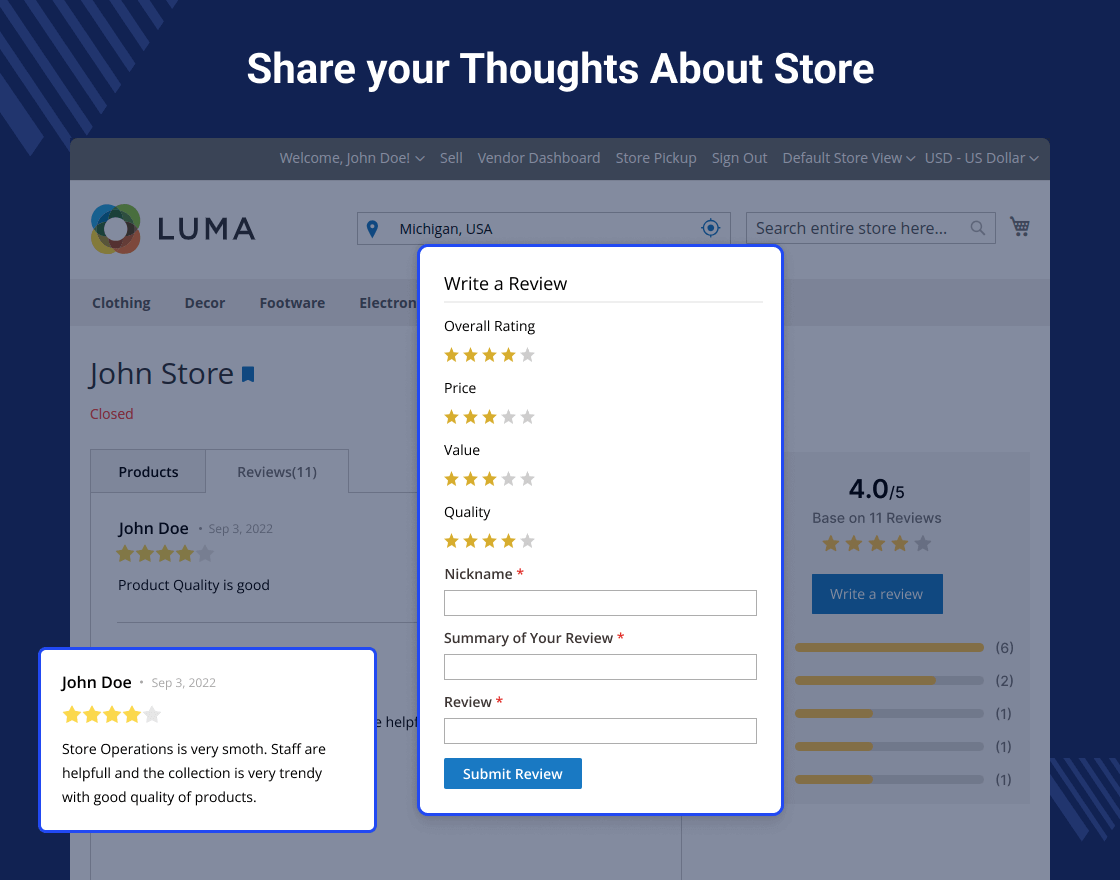 Magento 2 Store Pickup Marketplace Add-On