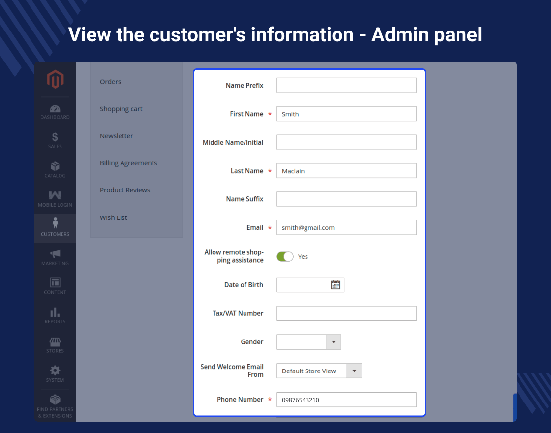 Magento 2 Mobile Number Login