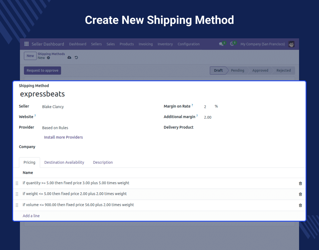 Odoo Marketplace Seller Shipping