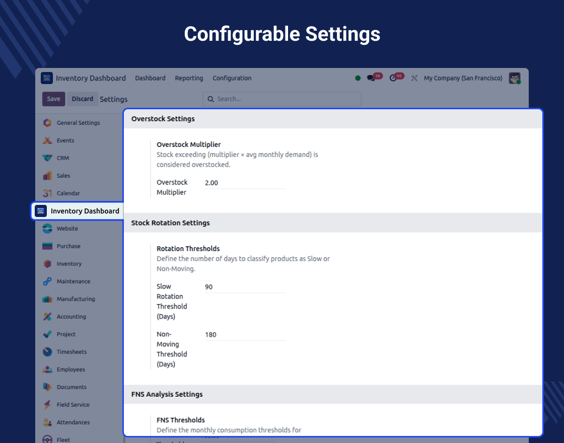 Odoo Advance Inventory Dashboard