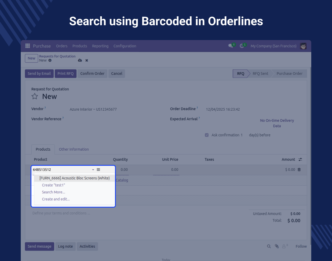  Odoo Advance Product Multi Barcode
