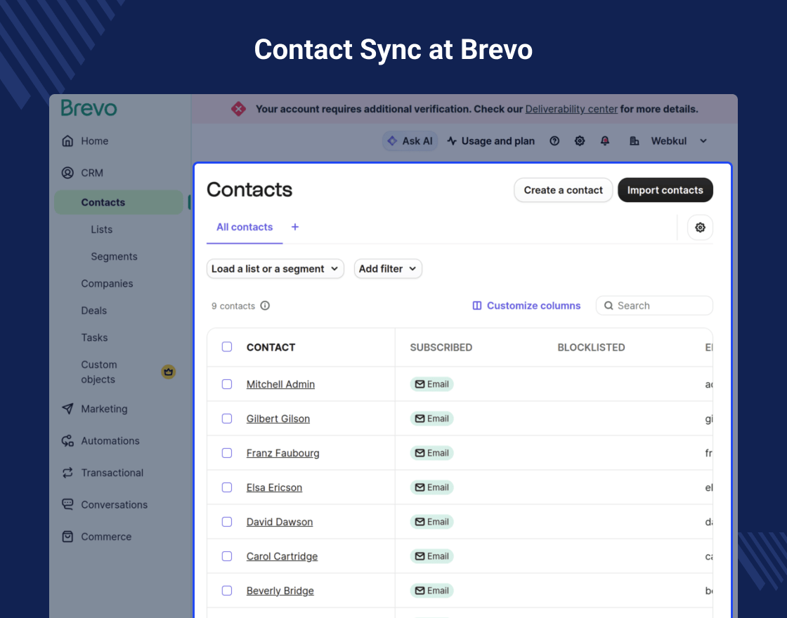 Odoo Brevo (SendinBlue) Connector