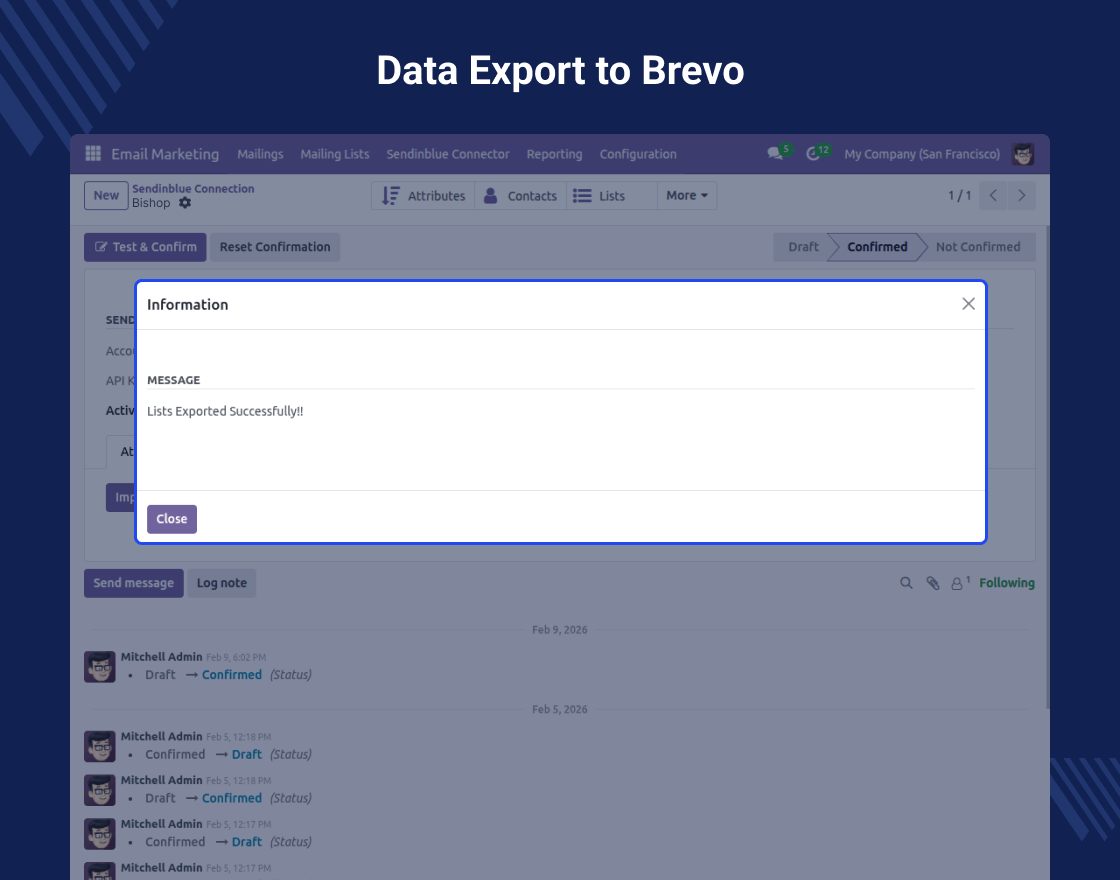 Odoo Brevo (SendinBlue) Connector