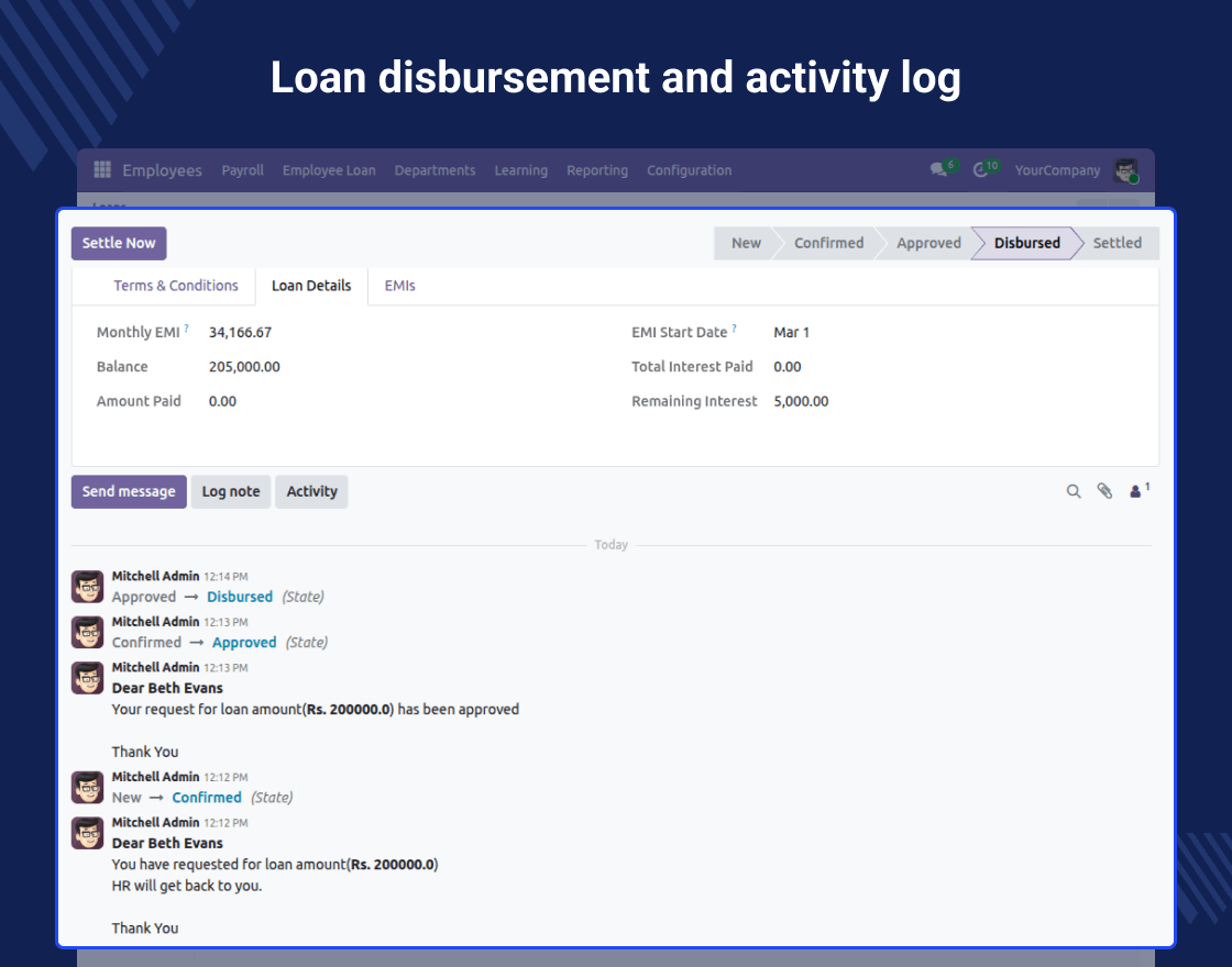 Odoo Employee Loan Management System
