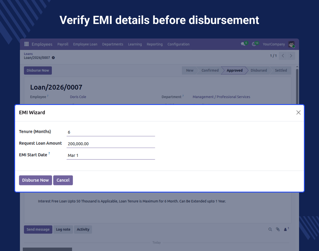 Odoo Employee Loan Management System