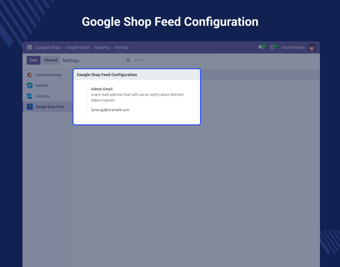 Odoo Google Shopping Feed