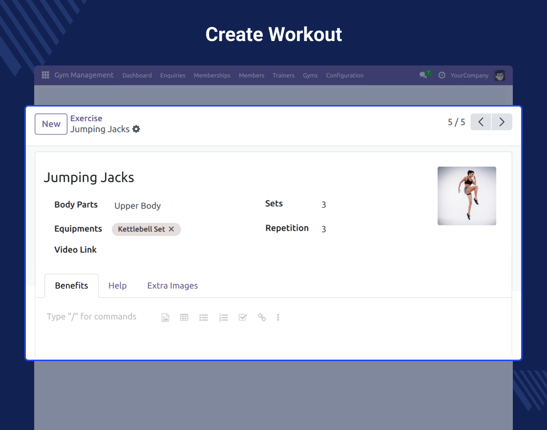 Odoo Gym Management