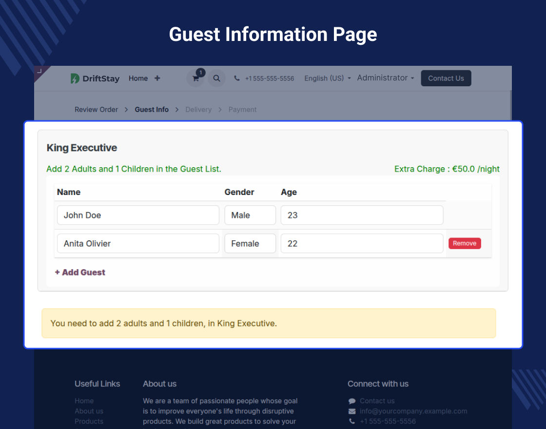 Odoo Hotel Management System