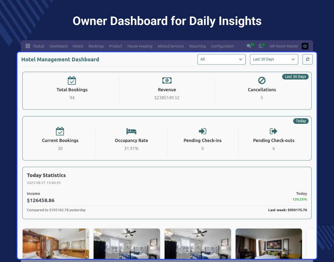 Odoo Hotel Management System