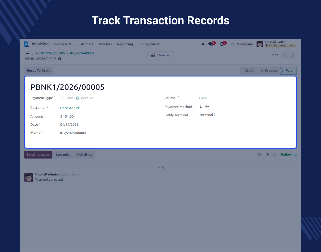 Odoo Linkly Terminal Integration