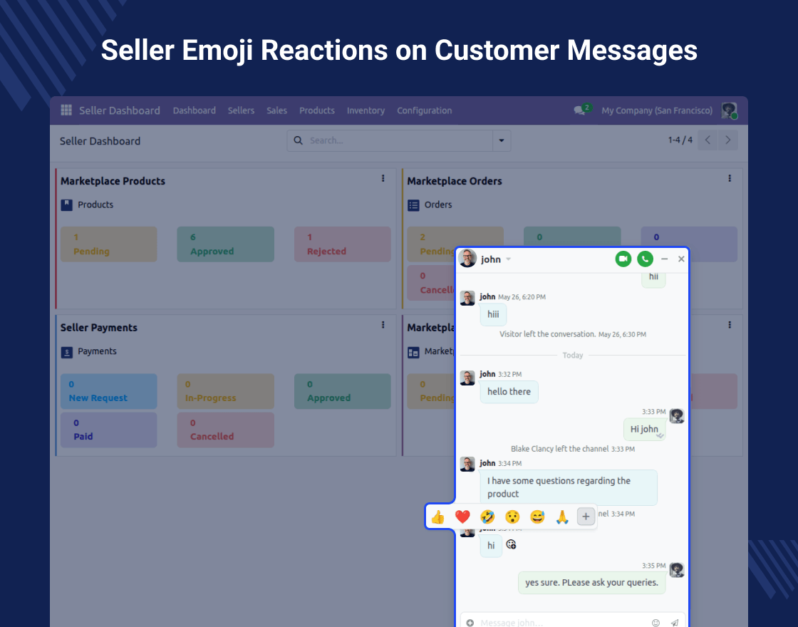 Odoo Marketplace Buyer Seller Live Chat