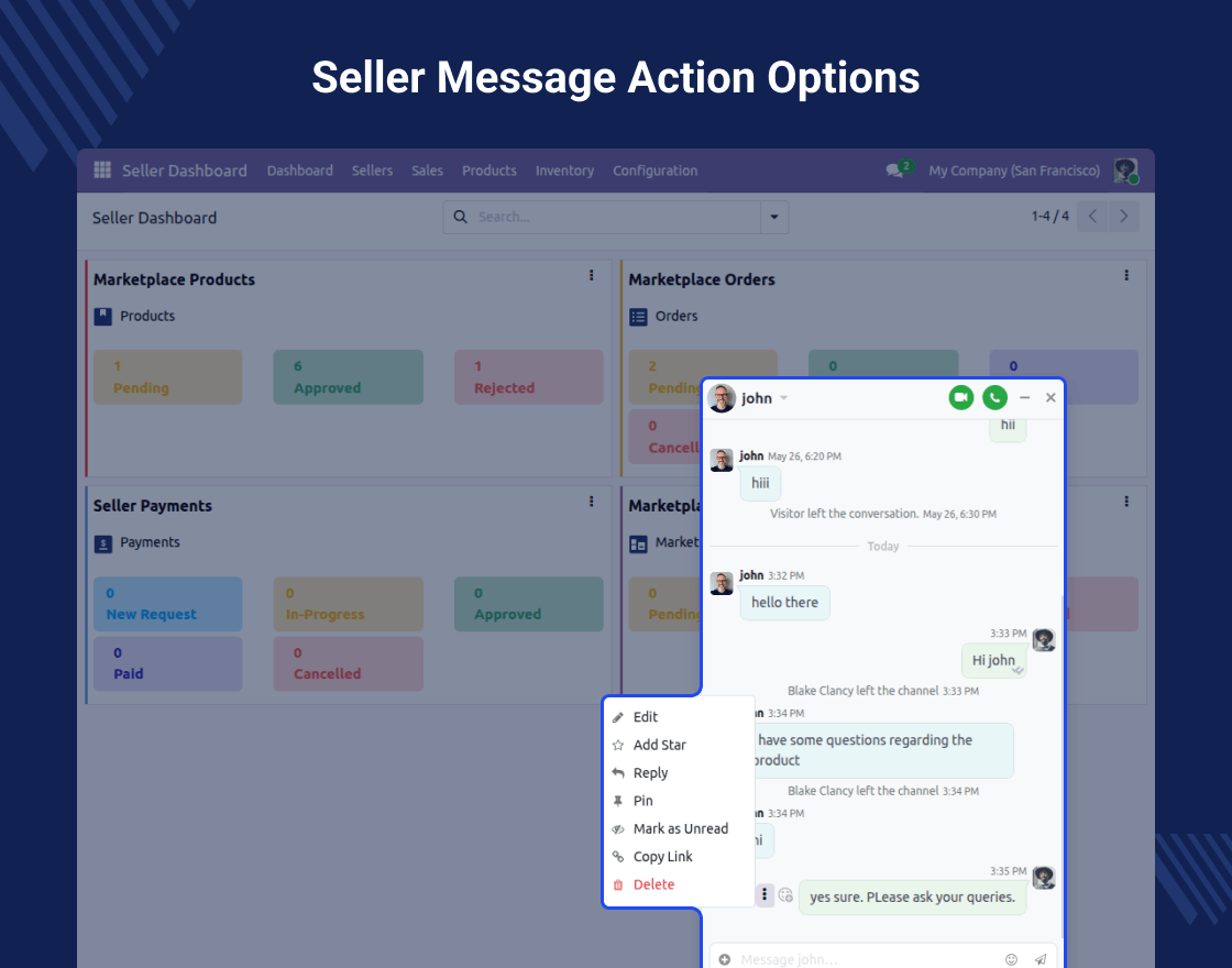 Odoo Marketplace Buyer Seller Live Chat