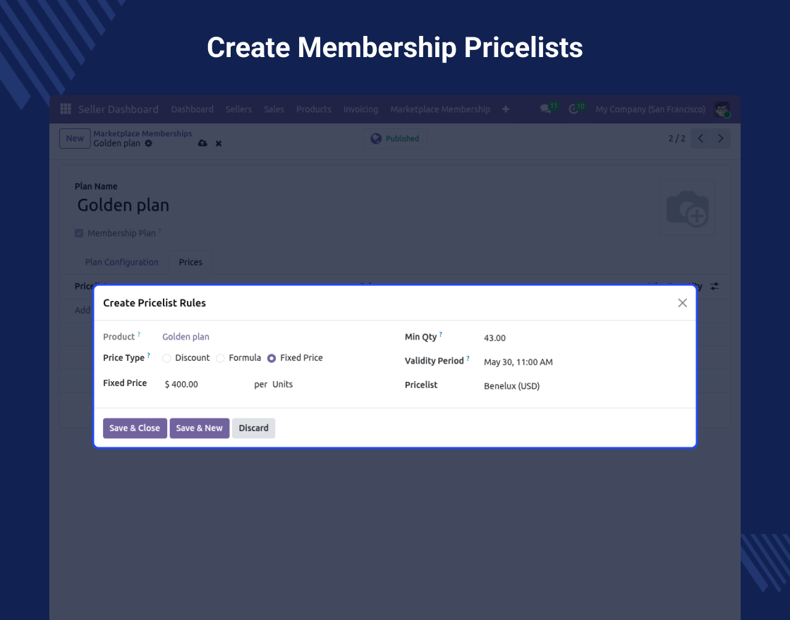 Odoo Marketplace Membership