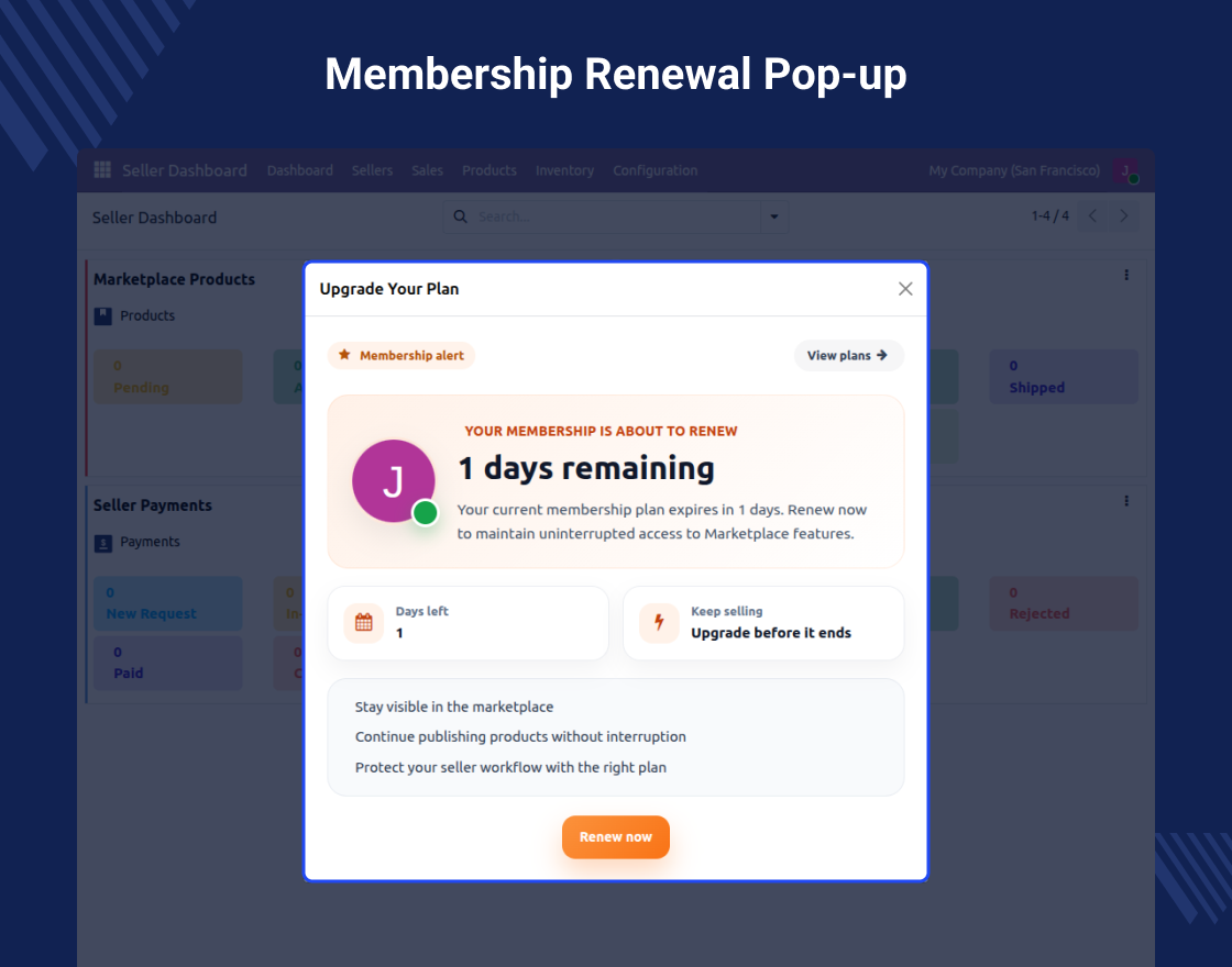 Odoo Marketplace Membership