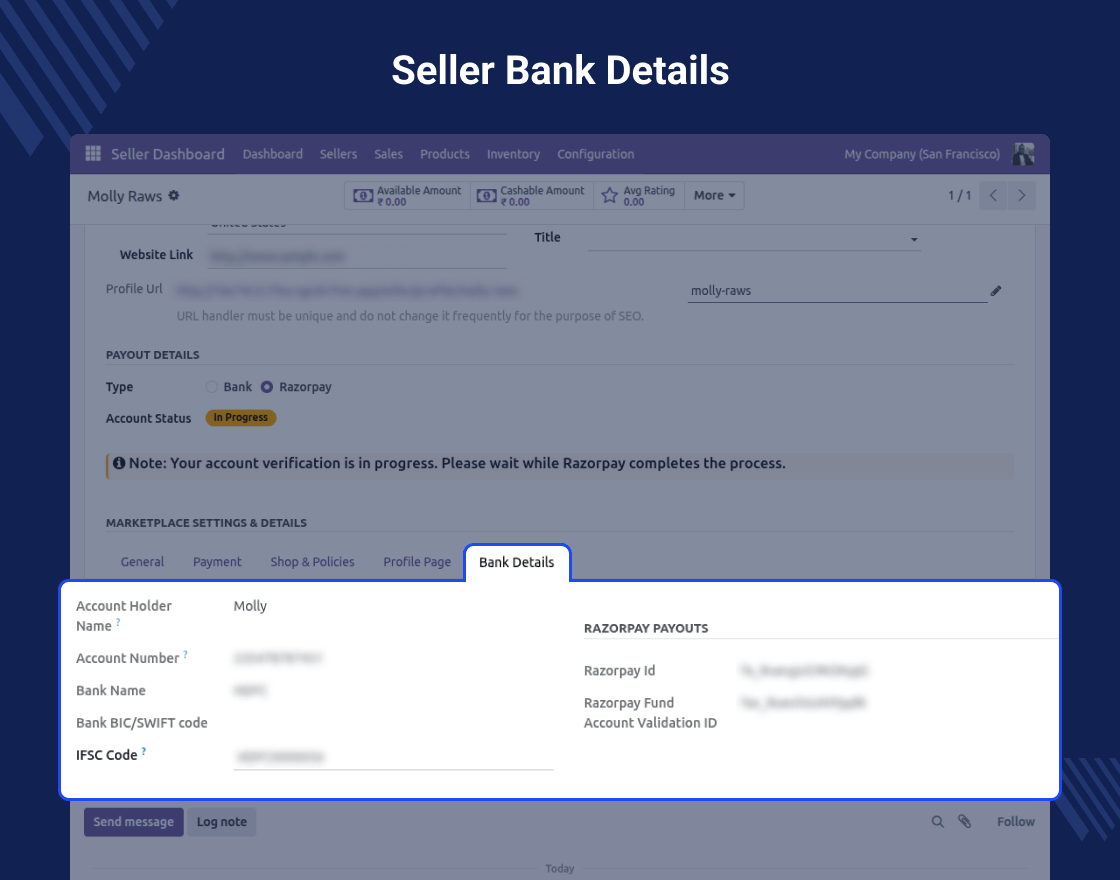 Odoo Marketplace Razorpay Seller Payouts
