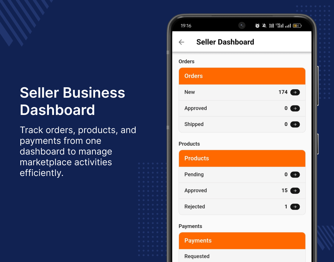 Odoo Multi Vendor Mobile App