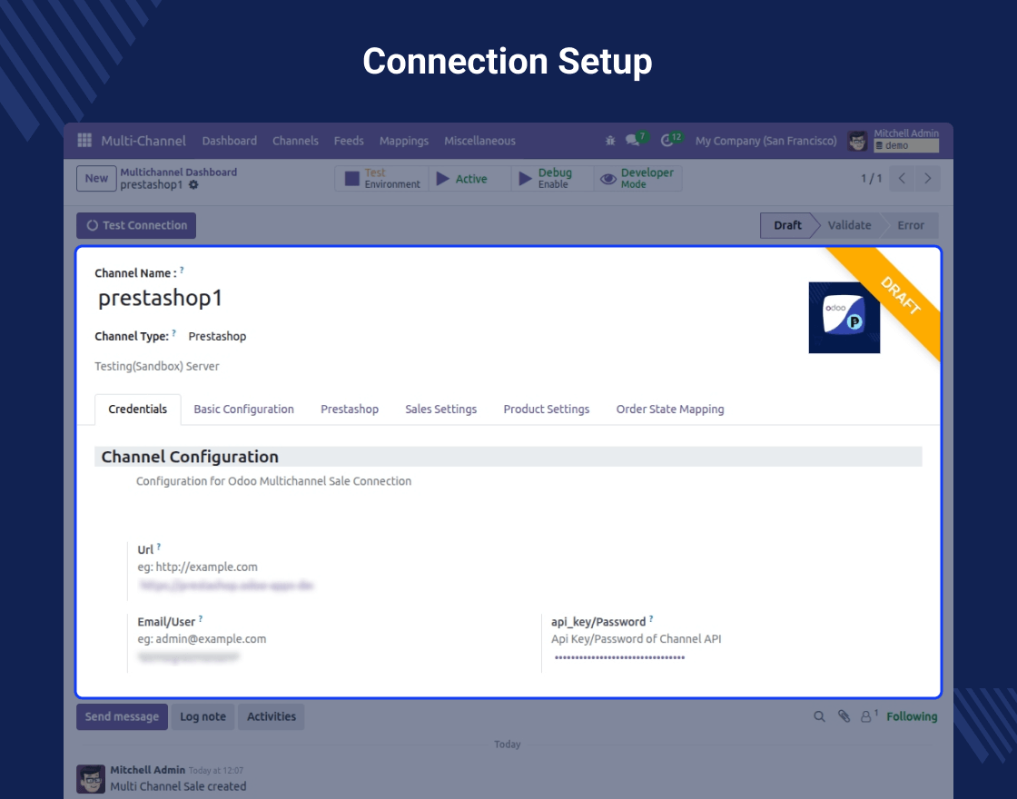 Multi Channel Prestashop Odoo Bridge