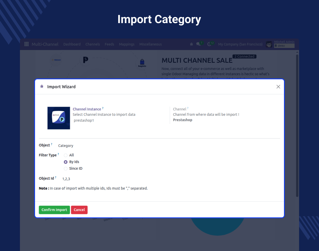 Multi Channel Prestashop Odoo Bridge
