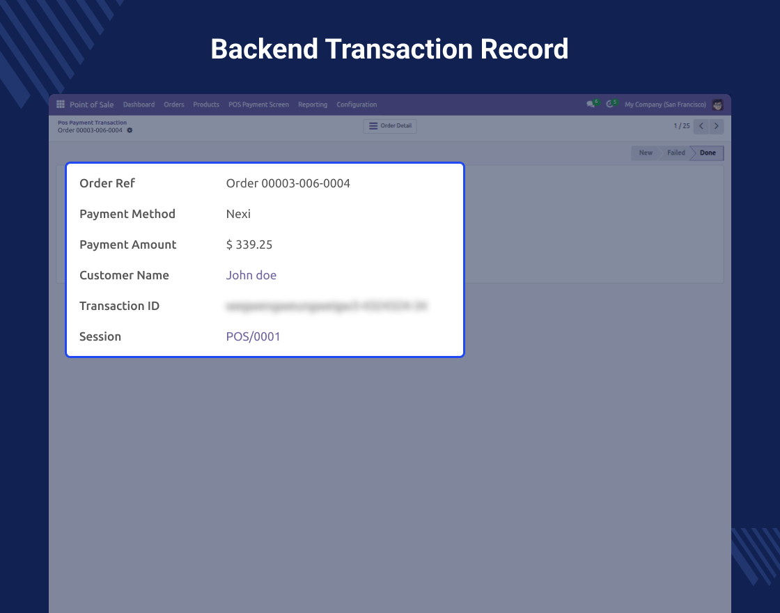 Odoo POS Nexi Payment Acquirer