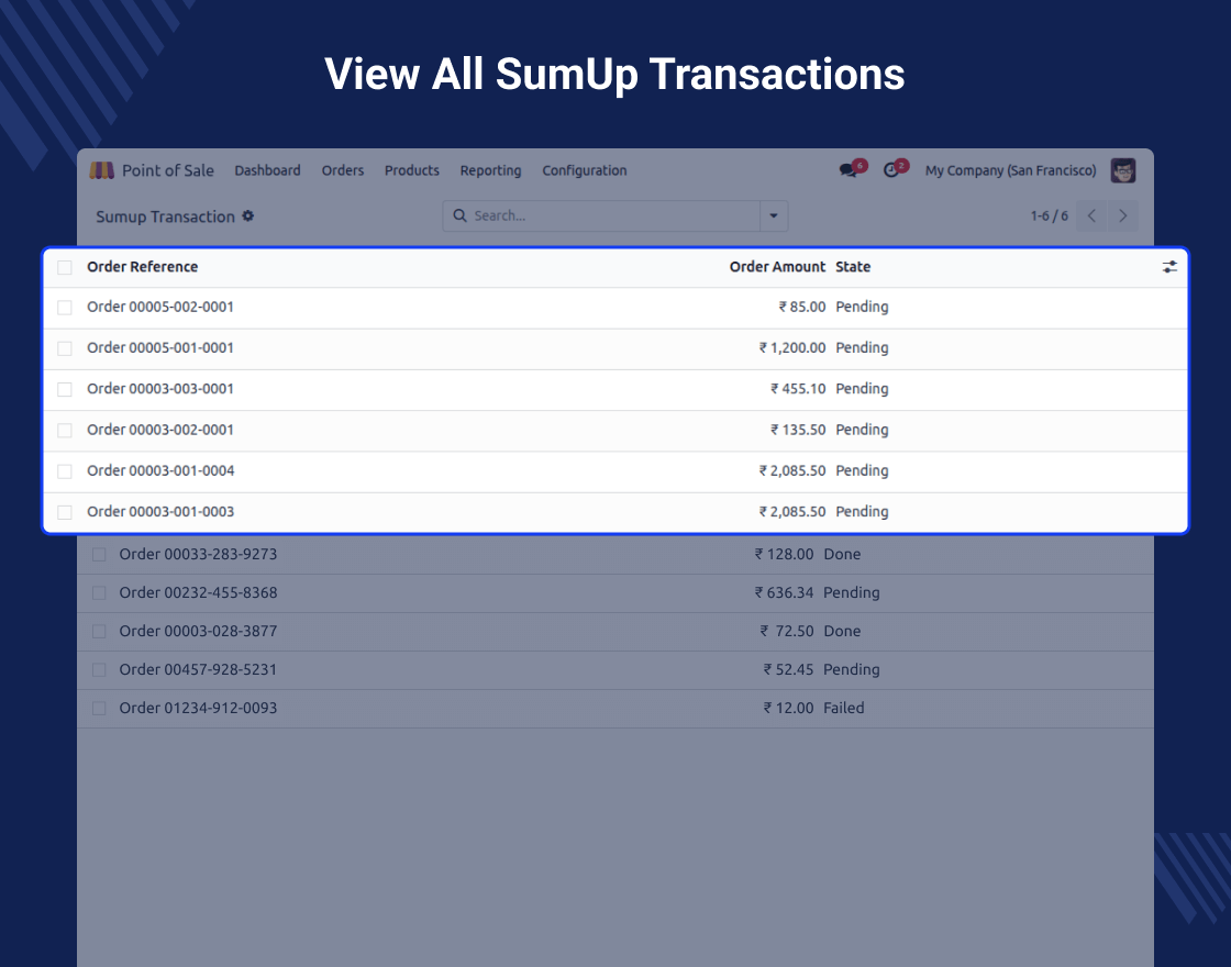 Odoo POS SumUp Terminal Integration