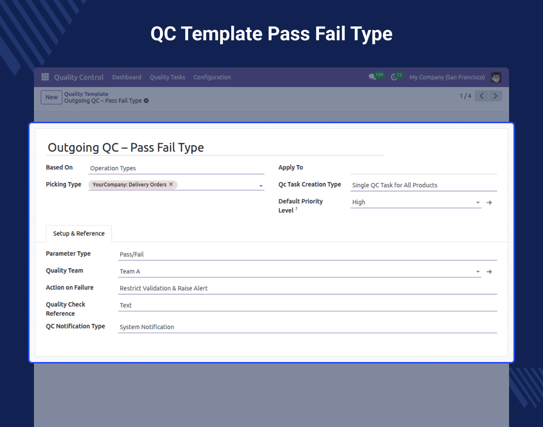 Odoo Quality Control Management