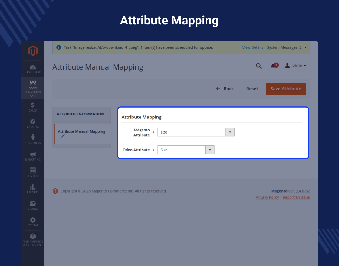 Odoo SAAS Bridge For Magento