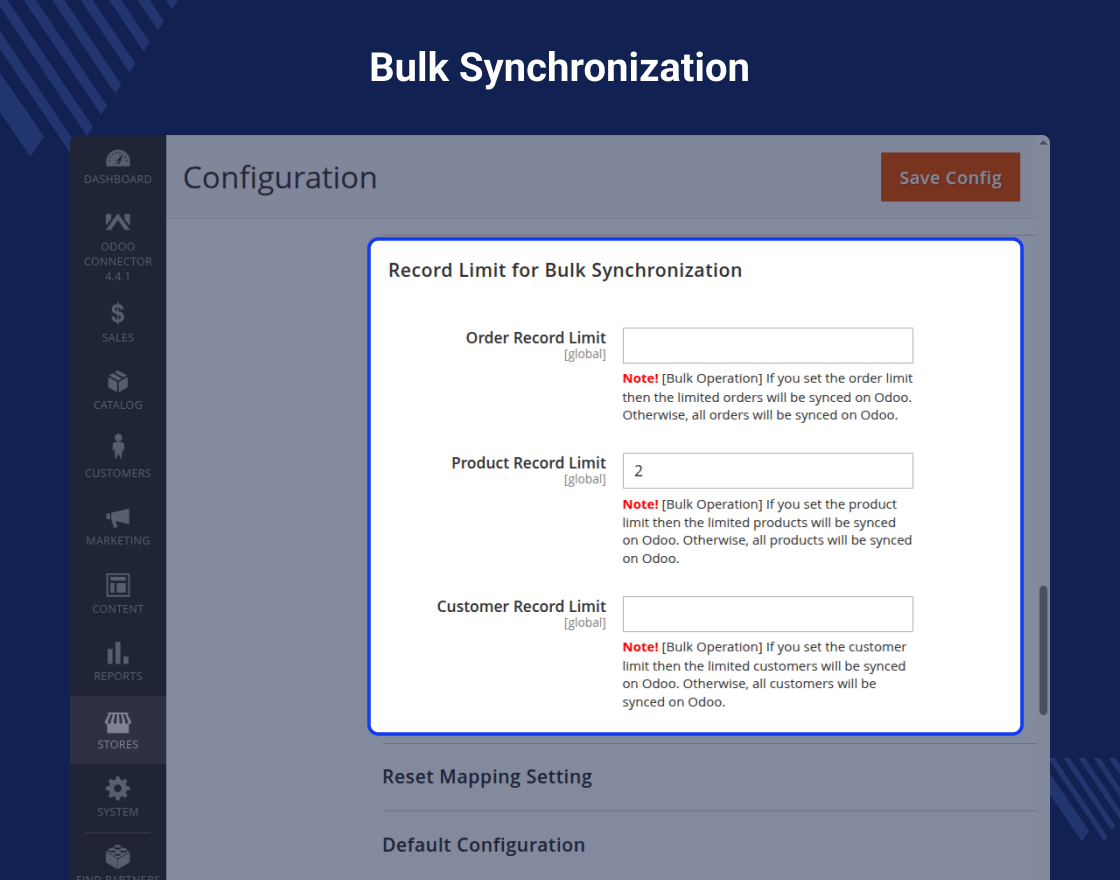 Odoo SAAS Bridge For Magento