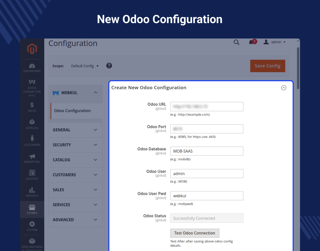 Odoo SAAS Bridge For Magento