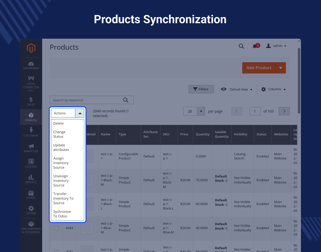 Odoo SAAS Bridge For Magento