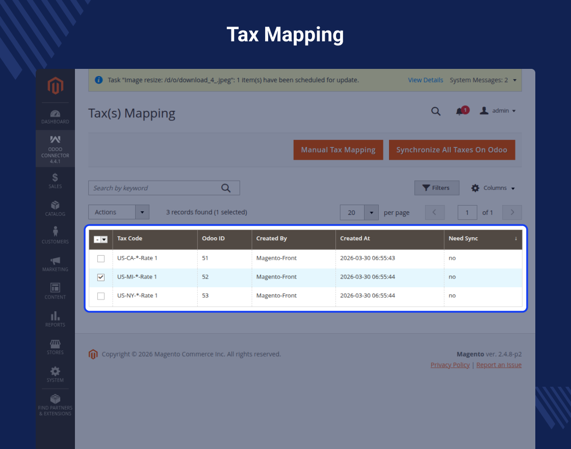 Odoo SAAS Bridge For Magento