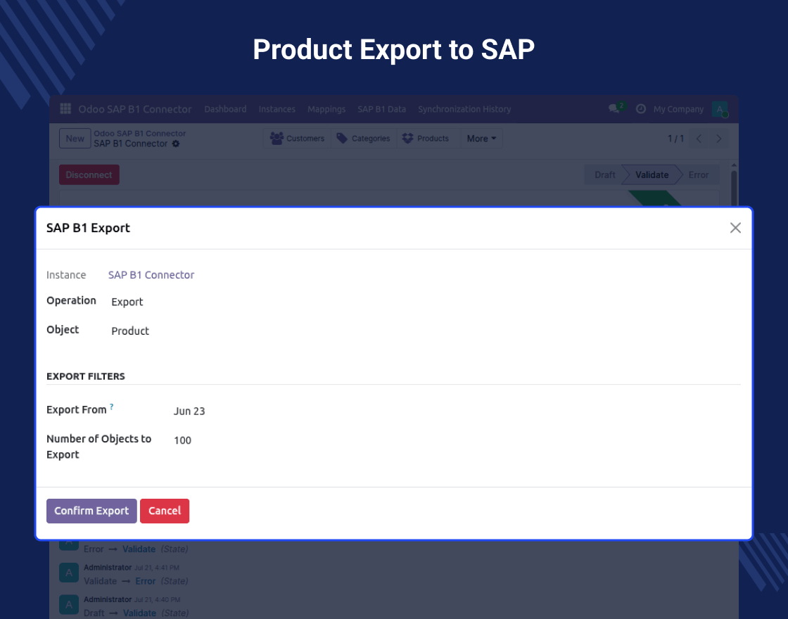 Odoo SAP B1 Connector