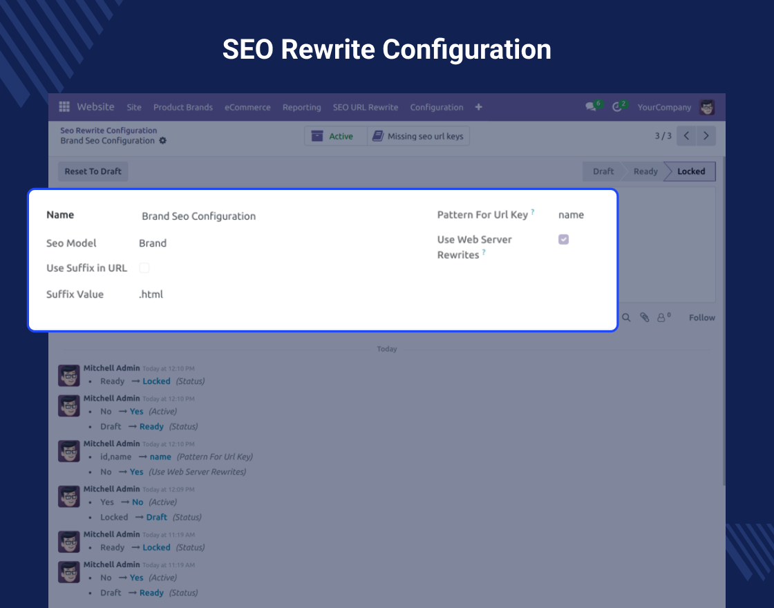 Odoo SEO-URL Redirect/Rewrite For Brand