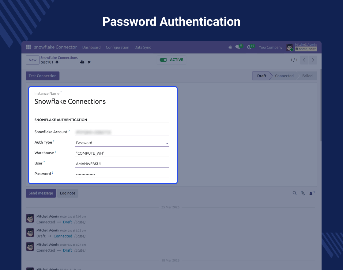 Odoo Snowflake Connector