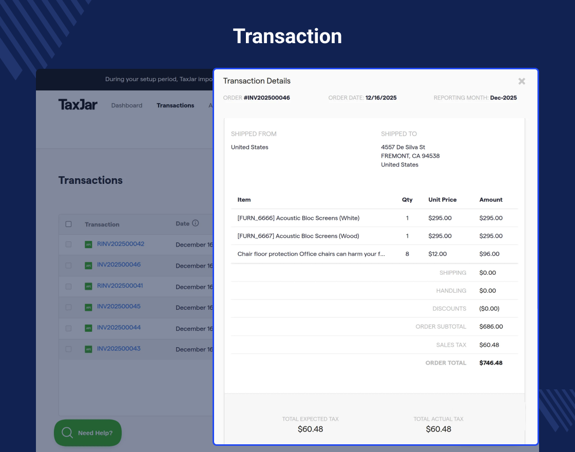 Odoo TaxJar Connector