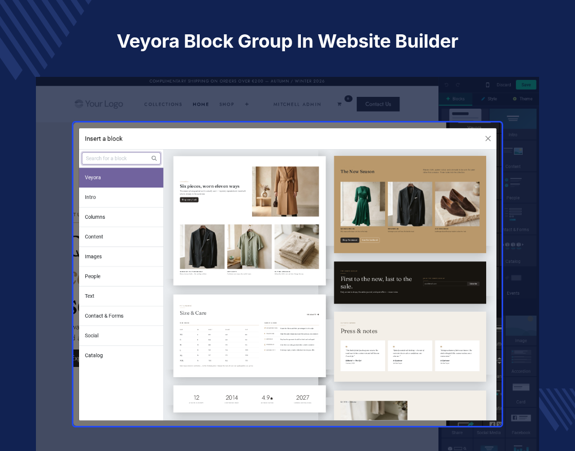 Odoo Veyora | Fashion and Apparel Theme