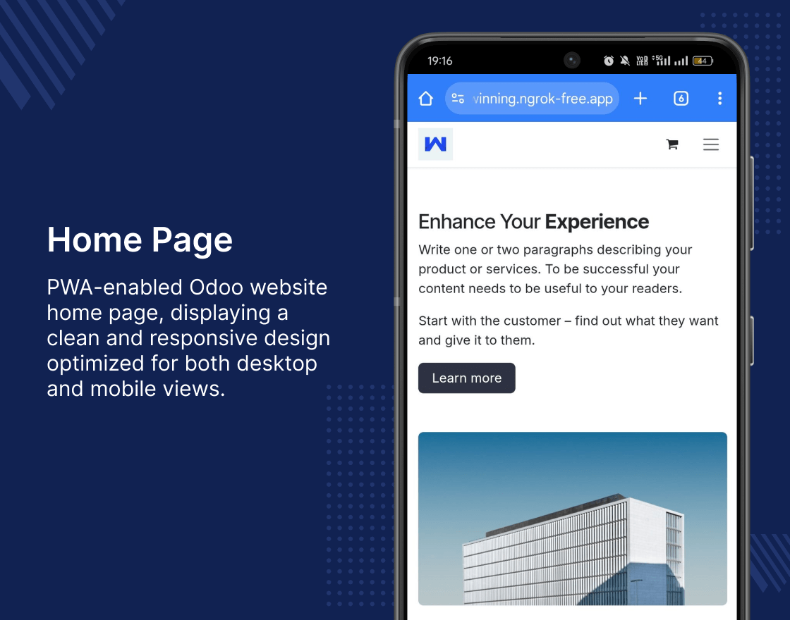 Odoo Website PWA (Progressive Web Application)