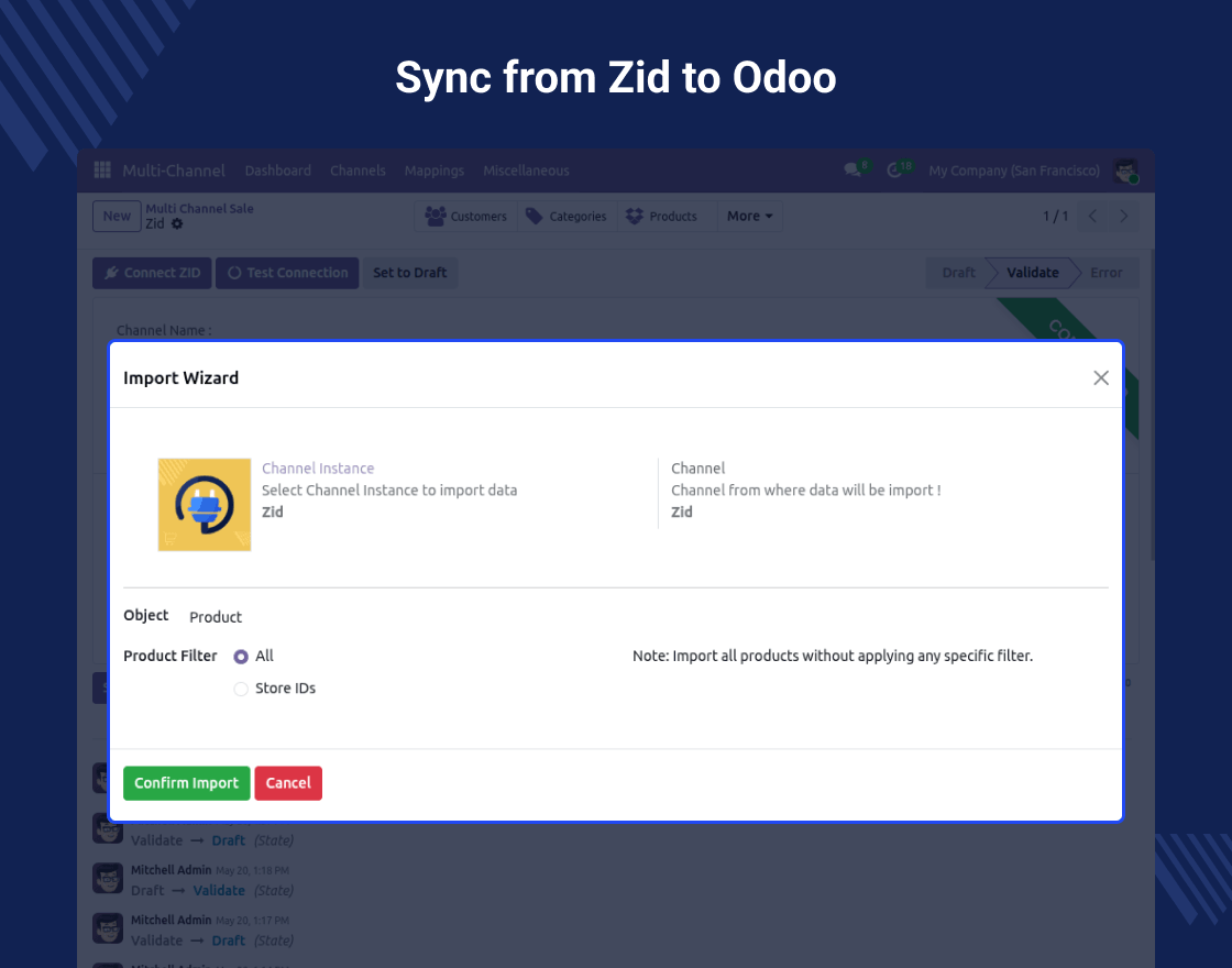Odoo Zid Connector