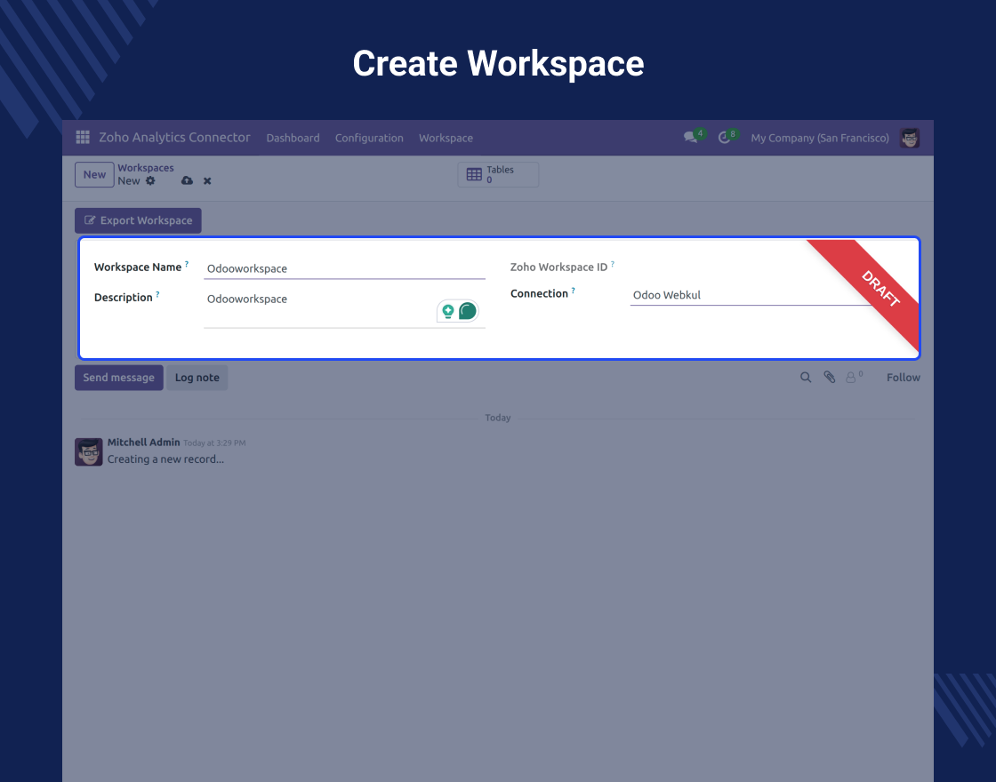 Odoo Zoho Analytics Connector