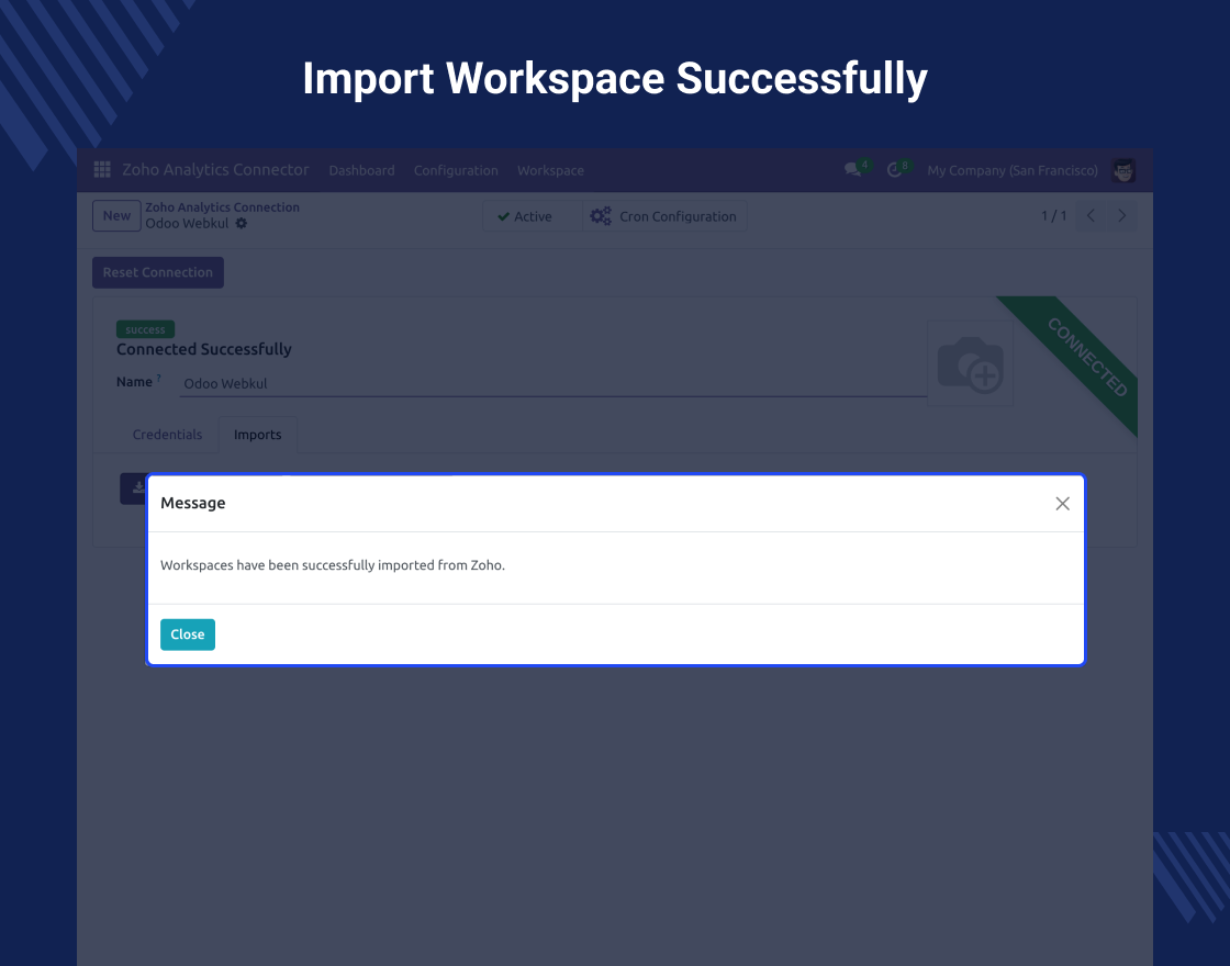 Odoo Zoho Analytics Connector