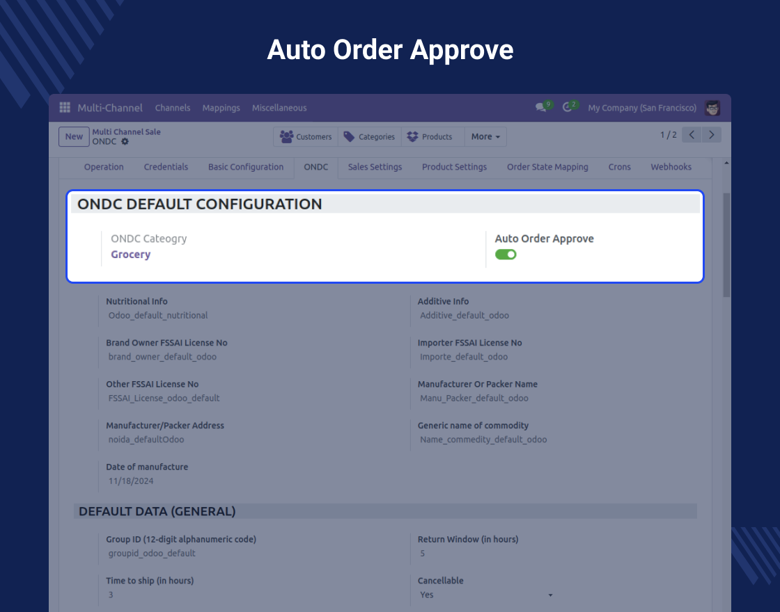 ONDC Odoo Connector