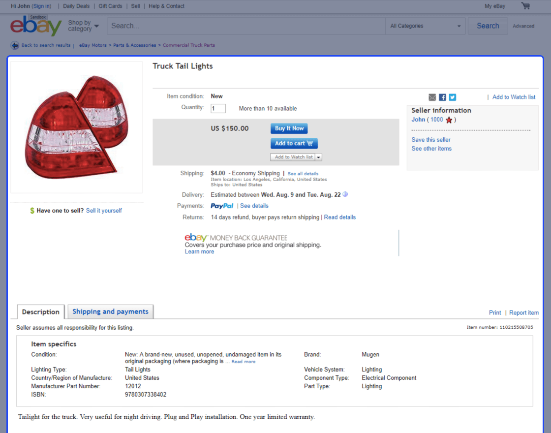 Opencart eBay Connector
