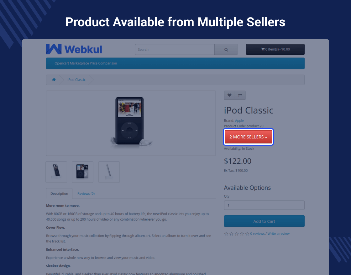 Opencart Price Comparison Marketplace