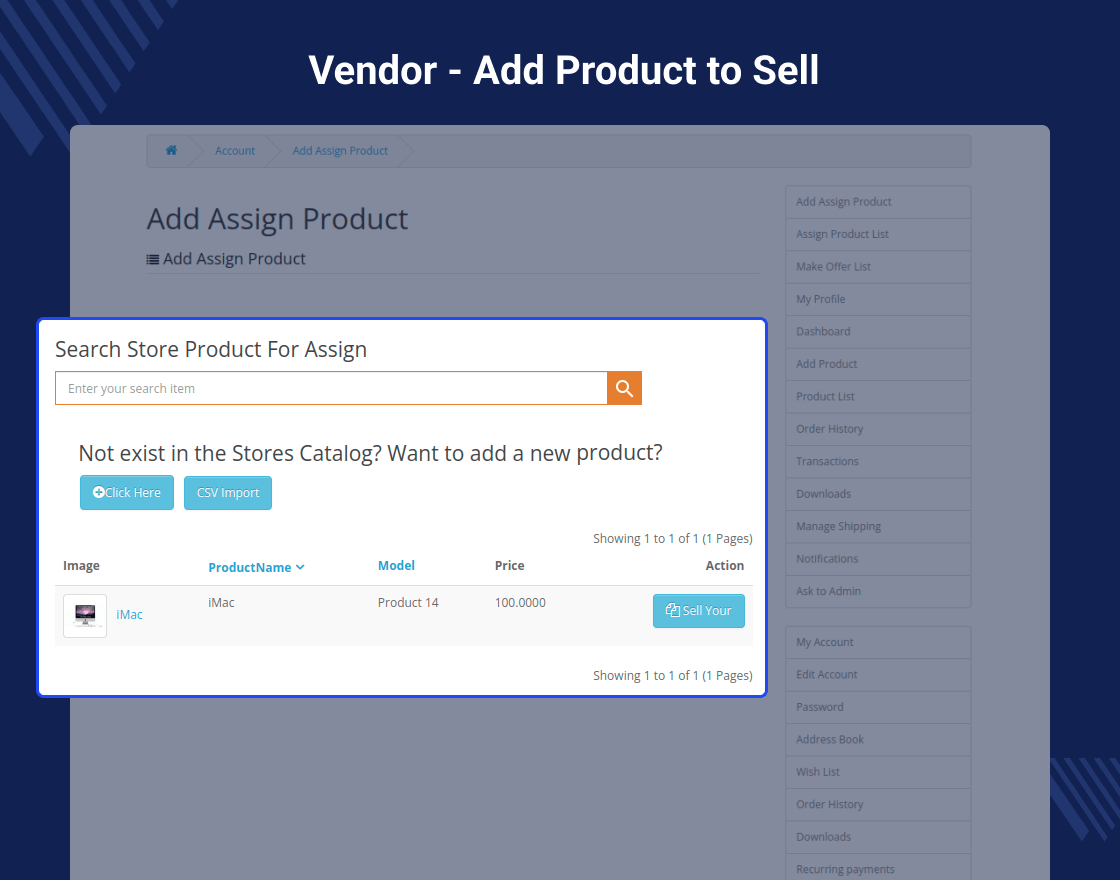 Opencart Price Comparison Marketplace
