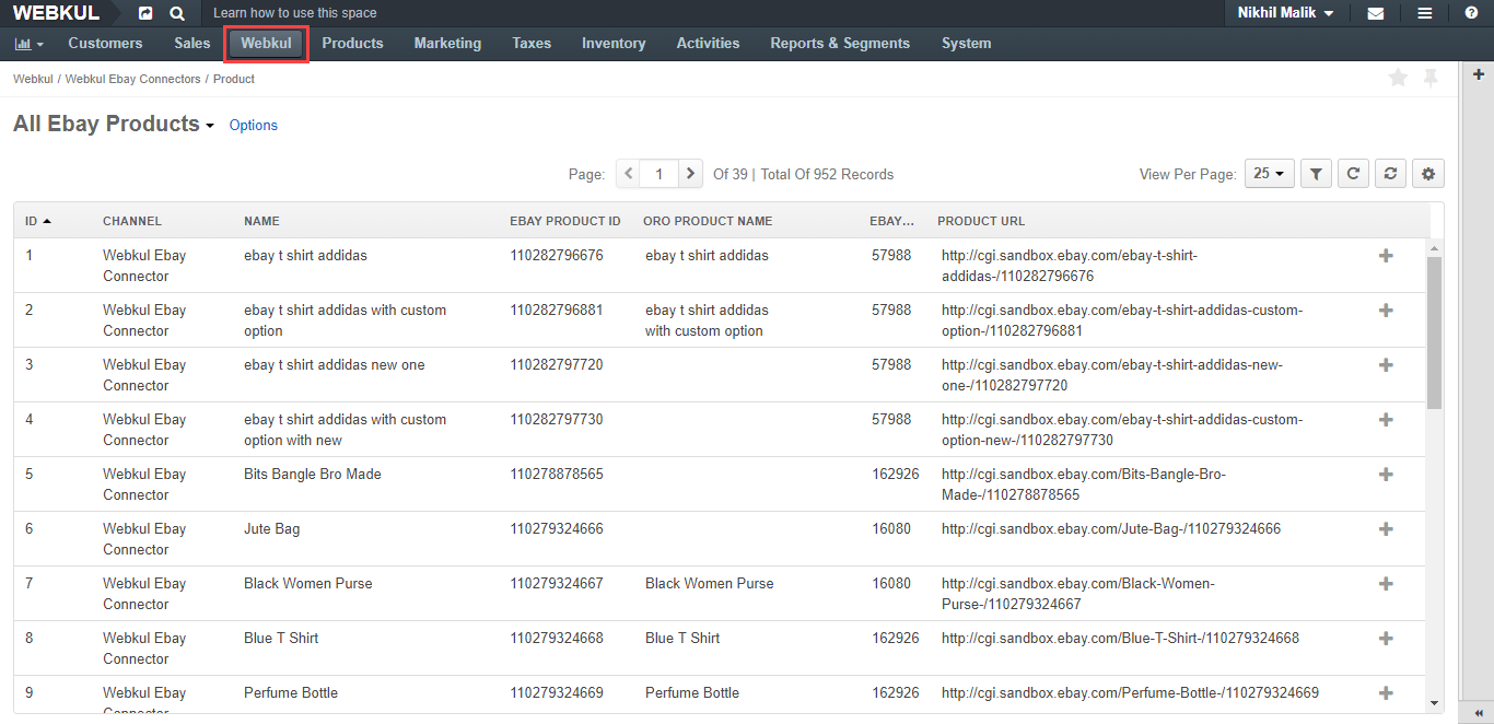 OroCommerce eBay Integration