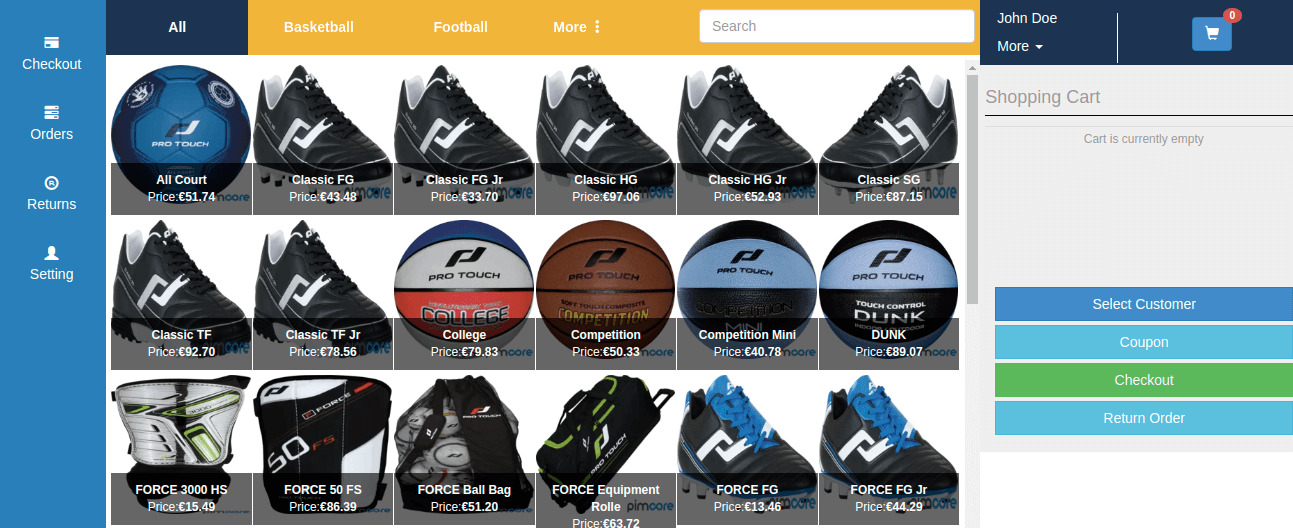Point of Sale (POS) System for Pimcore
