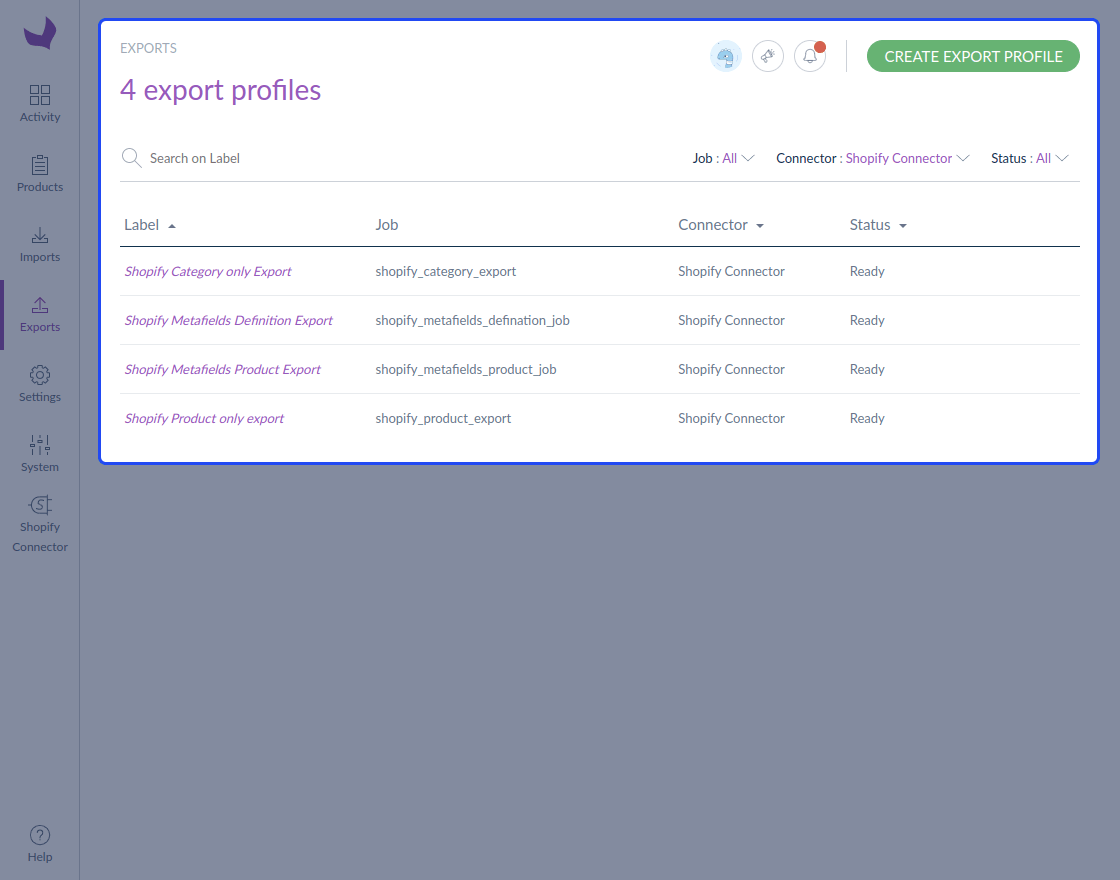 Shopify Akeneo Metafield Definition Addon