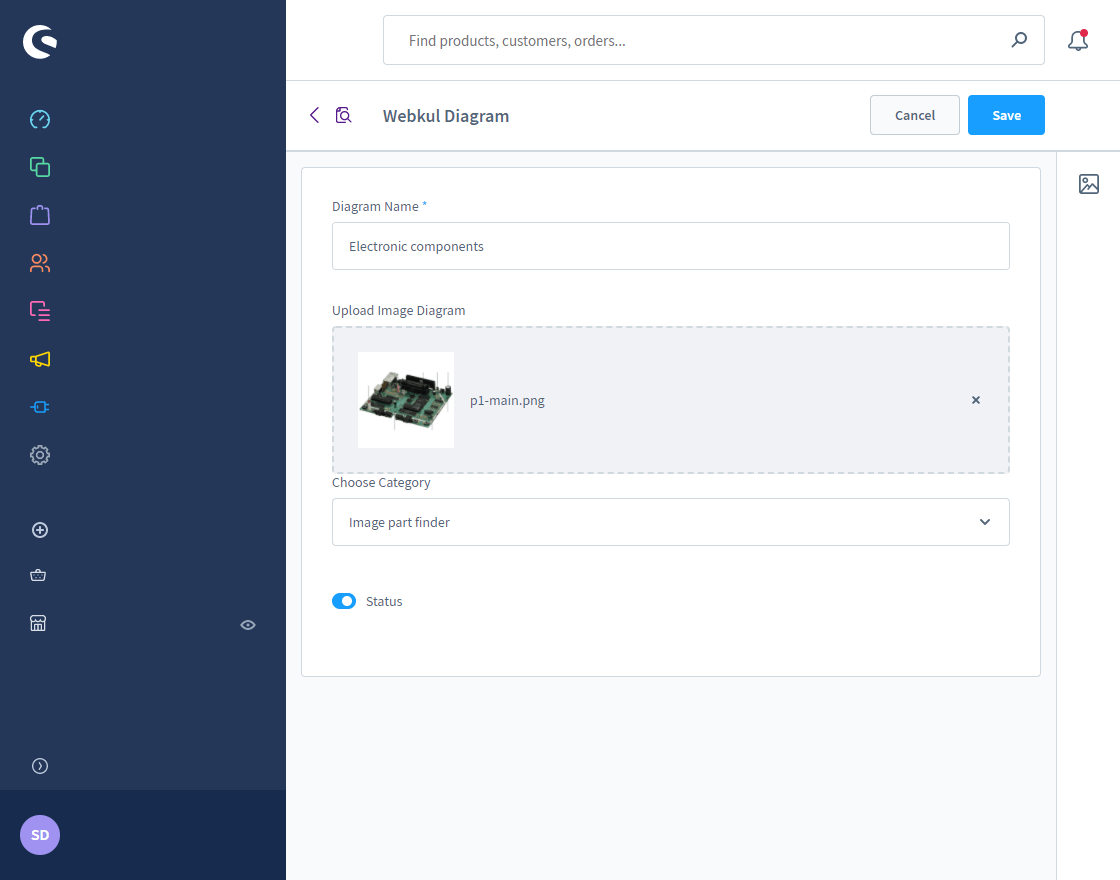 Shopware Image Part Finder