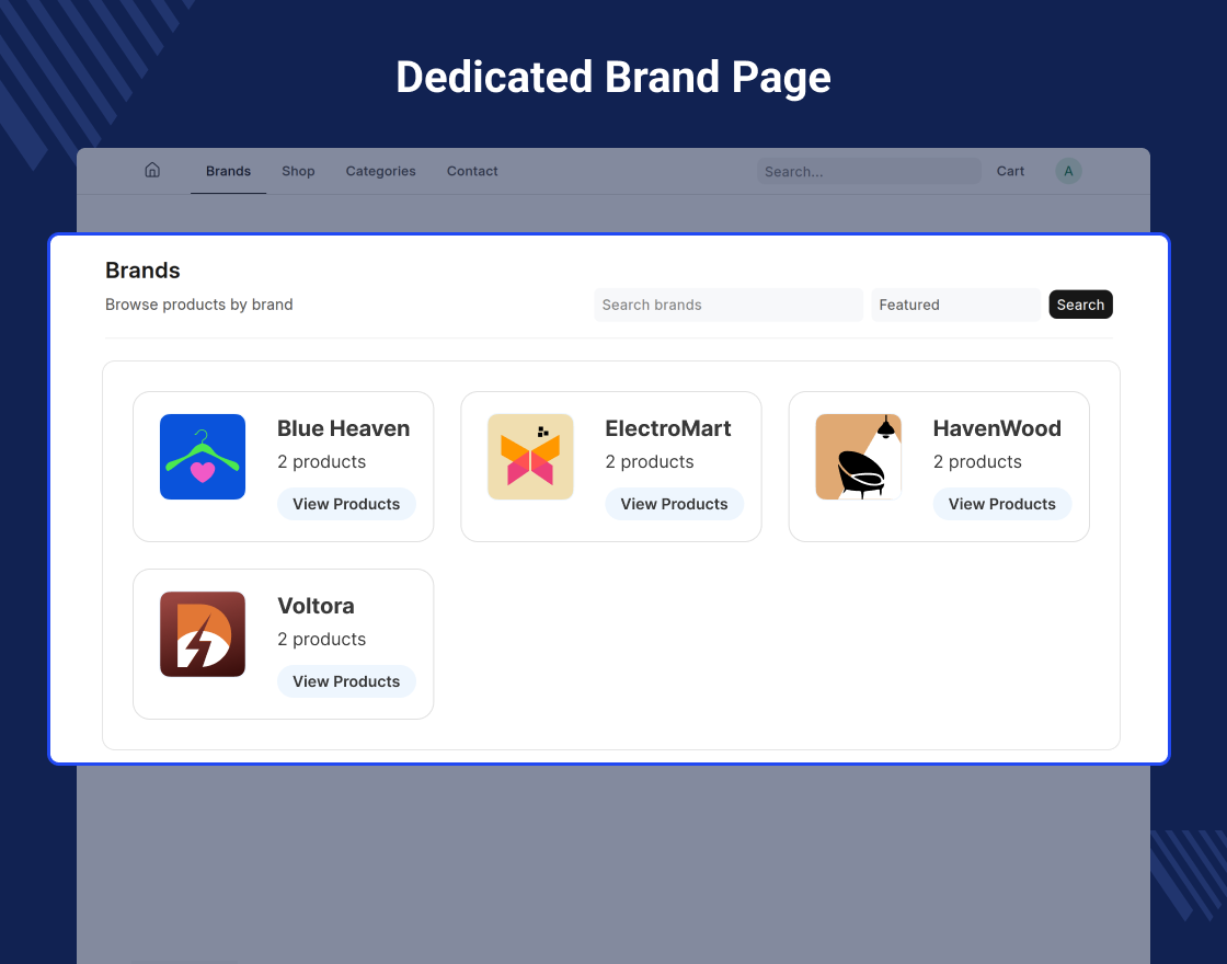 ERPNext Website Product Brand