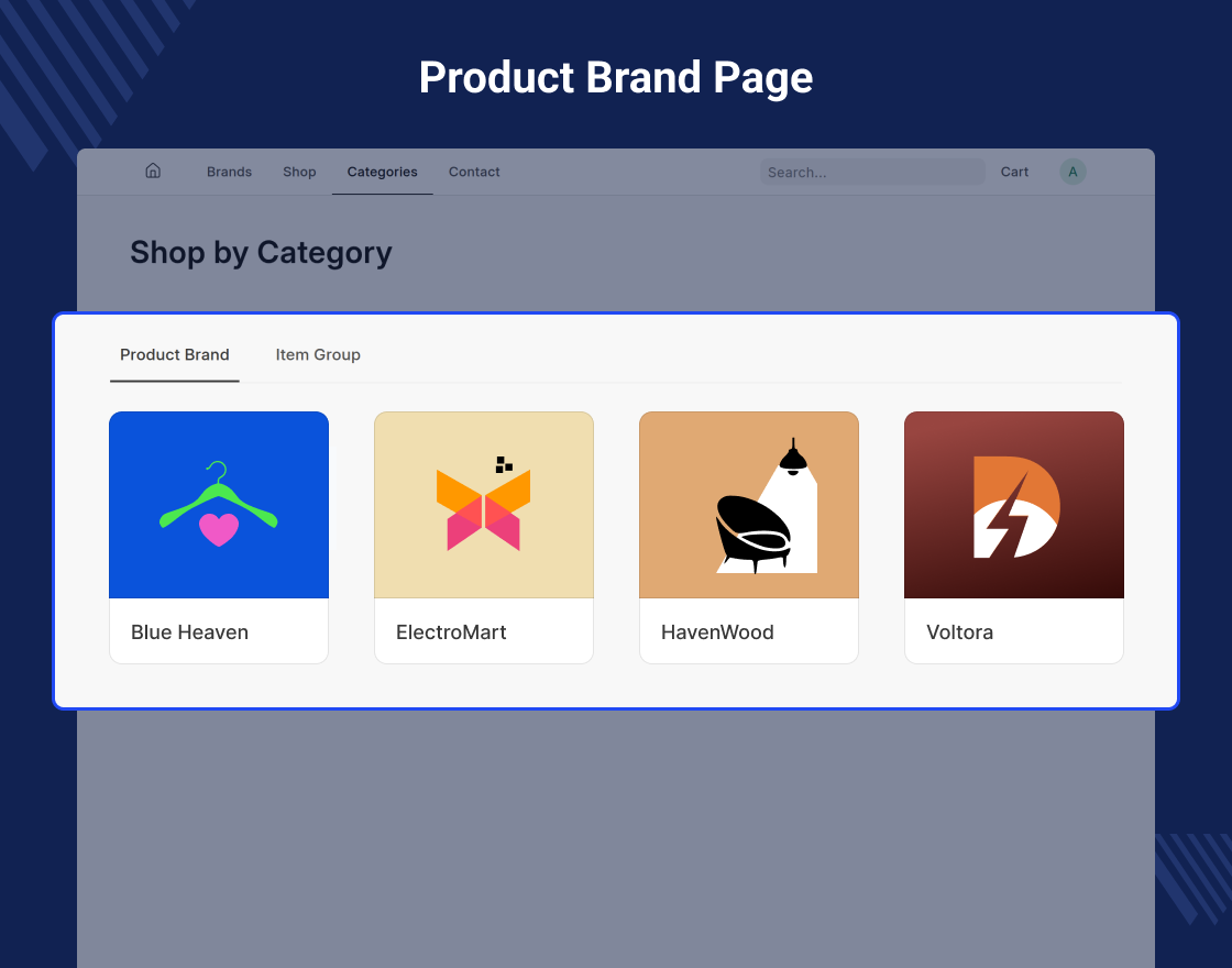 ERPNext Website Product Brand